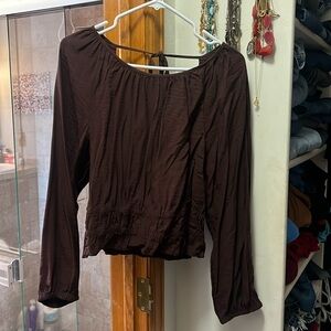 Cute Madewell. Chocolate brown top in good shape.